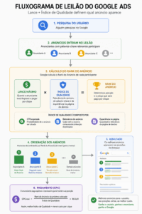 Como funciona uma campanha de tráfego pago - como funciona o leilão do Google Ads 