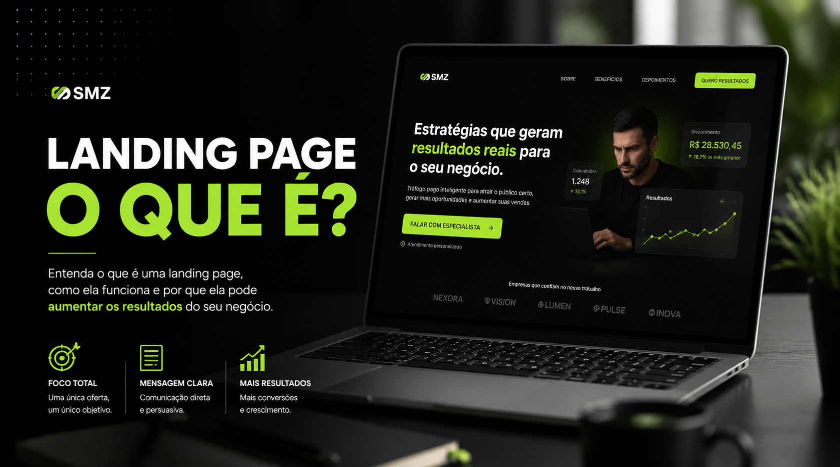 Landing page o que é — exemplo de página de conversão