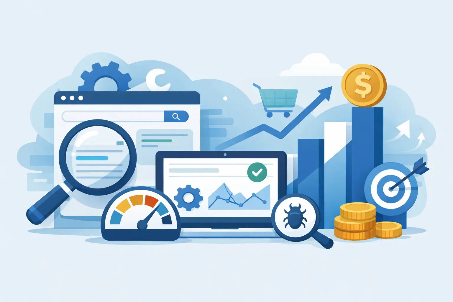 Auditoria de SEO técnico com foco em receita